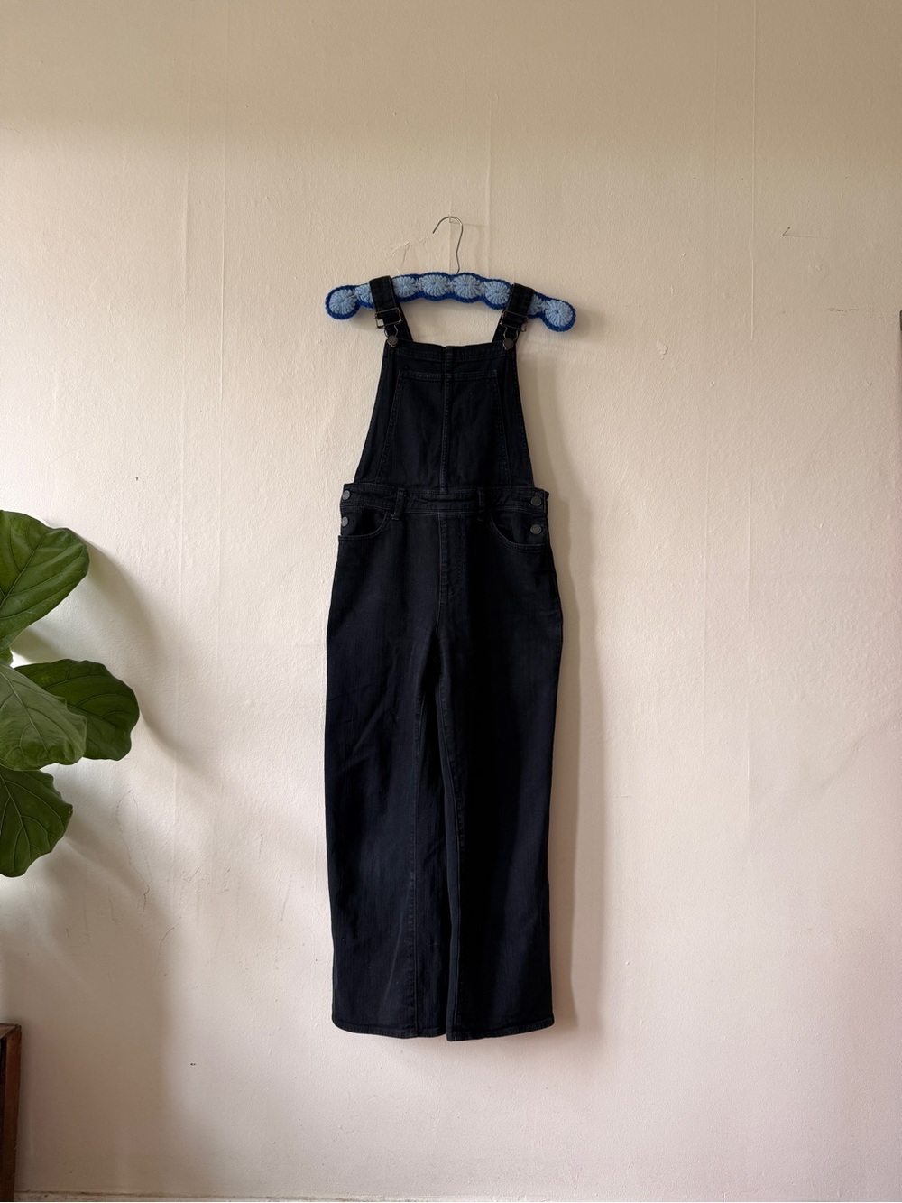 Paige Black Denim Overalls